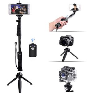 Fusitu Ft-777 Selfie Stok Bluetooth-Compatibel 50 &quot;Handheld Monopod Mini Statief Met Bluetooth Voor Telefoon Gopro dslr Camera