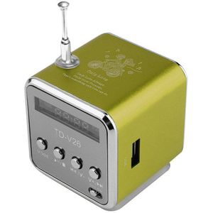 Draagbare Mini SD TF Card Micro USB Stereo Super Bass Speaker MP3/4 Music Player FM Radio Display IB