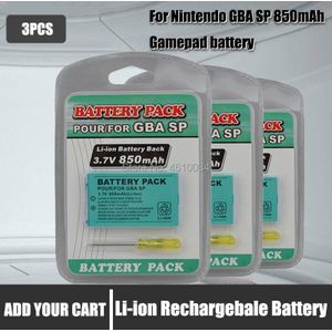 3.7V 850 Mah Oplaadbare Batterij Voor Nintend Game Boy Advance Sp Systemen Met Schroevendraaier Lithium Batterij