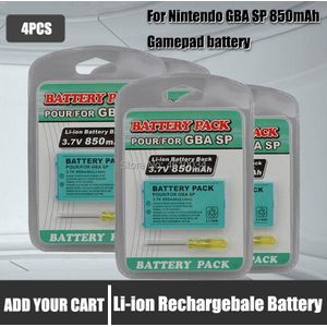 3.7V 850 Mah Oplaadbare Batterij Voor Nintend Game Boy Advance Sp Systemen Met Schroevendraaier Lithium Batterij