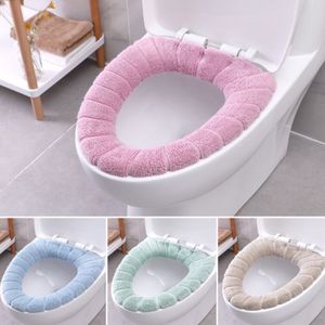 Comfortabele Coral Soft Wasbare Toilet Seat Cover Mat Set Voor Home Decor Closestool Seat Mat Wc Case Wc Deksel Cover