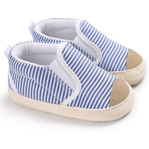 0-18 Maanden Pasgeboren Baby Mocassins Wandelschoenen Grijs Peuter Jongen Meisje Sneakers Baby Kids Slip Op Gestreepte Eerste wandelaars