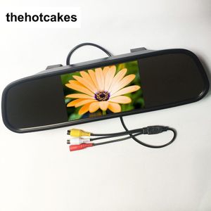 Thehotcakes Hoge Resolutie HD 5 ""Inch Auto Spiegel Monitor 2-KANAALS Video-ingang 800*480 DC 12 V ~ 24 V Parkeer Monitor