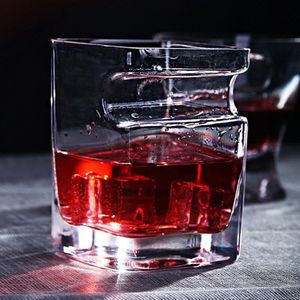 Whisky Sigaar Creatieve Crystal Drinken Vierkante Wijn Mok Voor Thuis Bar Party Brandy Drank Bier Water Verdikking Glas Sap Cup