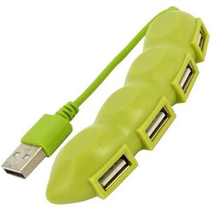 Leuke Pea Usb 2.0 Hub 4 Port Splitter Adapter Kabel Voor Laptop Pc