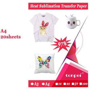 A3 A4 Warmte Sublimatie Transfer Papier Voor Polyester T-shirt Stoffen Doek Telefoon Geval Afdrukken Voor Inkjet Printers