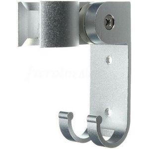 Verstelbare Douchekop Holder Adhesive Muur Montagebeugel Schroef Hanger Sliver 50 Haken Kg Badkamer Aluminium 2 Lager Wi S1S7