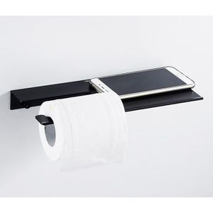 Nail Gratis Wandmontage Toilet Papier Houder Mobiele Telefoon Houder Nooit Roest Toiletpapier Plank Badkamer Accessoires