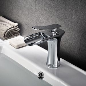 Waterval Badkamer Basin Wastafel Kranen Koude Tap Badrandcombinaties Water Mixer Kraan Antiek Brons Verchroomd