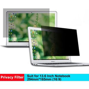 13.6 Inch (294mm * 165mm) privacy Filter Screen Beschermfolie voor 16:9 Laptop Notebook Anti-glare Screen Protector