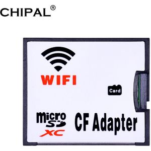 WIFI Geheugenkaart TF Micro SD naar CF Adapter Compact Flash Kaartlezer MicroSD Micro SDXC SDHC Type I Converter voor Digitale Camera