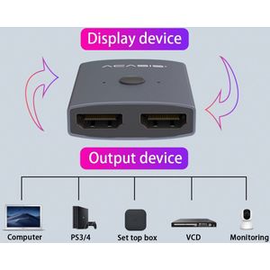 Plug En Play Hub Hdmi Switch Home Office 1X2 Input Output Hdcp 3D 1080P 4K Hd video Splitter Laptop Handleiding Bi Richting