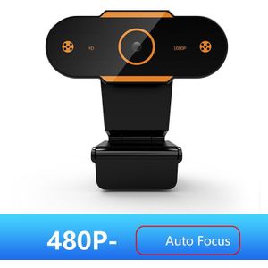 1080P Hd Webcam Mini Computer Pc Webcamera Met Microfoon Draaibare Camera 'S Voor Live-uitzending Video Bellen Conferentie Werk