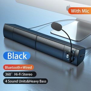 Luidsprekers Voor De Computer Afneembare Bluetooth Speaker Surround Sound Subwoofer Soundbar Voor Pc Laptop Usb Bedrade Caixa De Som
