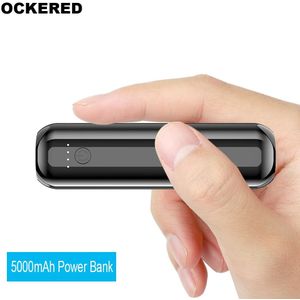 Ockered Usb Mini Power Bank 5000 Mah Draagbare Power Bank 5000 Externe Batterij Met Type C Voor Iphone Voor Samsung smartphone