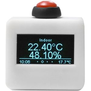 Huishoudelijke Mini Draagbare Lcd Wifi Weer Klok Met Automatische Tijd Kalibratie Functie Weer Thermometer