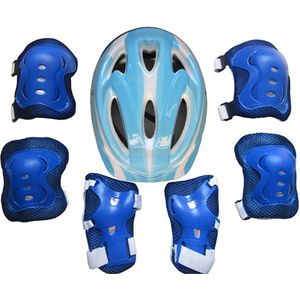 7 Pcs Kid Kind Rolschaatsen Fietshelm Knie Pols Guard Elleboog Pad Set voor Fiets Helm Bescherming Veiligheid Guard fietsen Pad