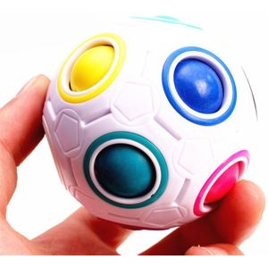 Magische Bal Speelgoed Fidget Regenboog Puzzel Magische Bal Voor Concentratie Kids Q22D