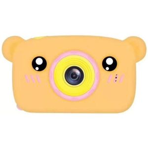 HobbyLane Portable Children 1300W HD Digital Camera Cute Cartoon Bear Shape 2 Inches IPS Screen Mini Camera Toy For Kids