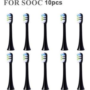 10Pcs Vervangende Opzetborstels Voor Mi Soocas X3/X1/X5 Voor Mi Jia/Dus Zorg X3 elektrische Tandenborstel Heads