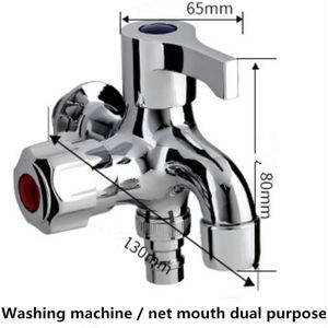 Dubbele Functie Wasmachine Koperen Water Tap Badkamer &amp; Keuken Bibcocks G1/2 Sluit Bidet Kraan Accessoires