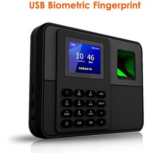 2.4 Inch Kleuren Tft Usb Biometrische Vingerafdruk Tijdregistratie Realand Klok Loonadministrateur Recorder Digitale Reader Machine