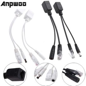 Anpwoo Poe Adapter Kabel Injector Splitter Kit Tape Gescreend Passieve Power Over Ethernet12-48v Synthesizer Separator Combiner
