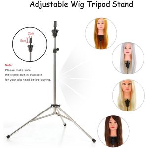 Professionele Salon Verstelbare Tripod Stand Kappers Training Mannequin Hoofd Houder Klem Pro Hair Styling Praktijk Accessoire