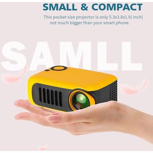 A2000 Mini Projector 800 Lumens 1080P Lcd 50,000 Uur Levensduur Lamp Home Theater Video Projector Draagbare