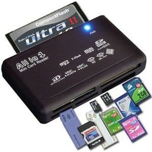 All-In-One Memory Kaartlezer Voor Usb Externe Mini Sdhc M2 Mmc Xd Cf