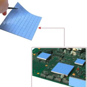 10mm * 10mm * 1mm Laptop Computer Thermal Pad GPU CPU Heatsink Cooling Geleidende Siliconen Pad