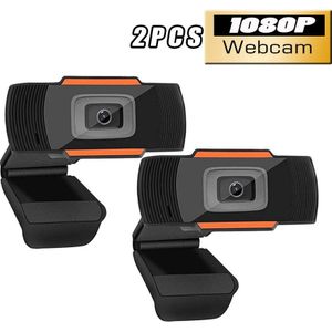 2Pcs Webcam 1080P/720P Computer Camera Ingebouwde Microfoon Usb Plug En Play Voor Onlin conferentie, vergadering, Teach