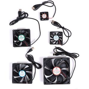 2Pcs Dc 5V Usb Borstelloze Glijlager Fen Computer Pc Silent Cooler Cooling Fan Lot Pc Cpu Computer case Fan Koeler