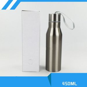 Leeg Sublimatie 450 ml thermosfles Cup Transfer Prtinting door Sublimatie INKT DIY Overdracht Warmte Pers Drukmachine