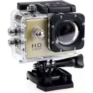 480P Motorfiets Dash Sport Actie Video Camera Motorcycle Dvr Full Hd 30M Waterdichte, Goud