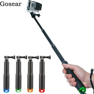 Gosear Verstelbare Uitschuifbare Camera Selfie Stick Handheld Monopod met Polsband voor GoPro Hero 6 5 4 3 + 3 2 SJ4000 Accessoires