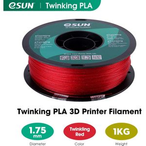 Esun Twinkling Pla Filament 1.75Mm Glitter Pla 3D Printer Filament 1Kg (2.2 Lbs) spool 3D Afdrukken Materialen Voor 3D Printers