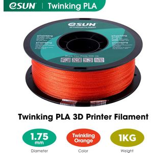 Esun Twinkling Pla Filament 1.75Mm Glitter Pla 3D Printer Filament 1Kg (2.2 Lbs) spool 3D Afdrukken Materialen Voor 3D Printers