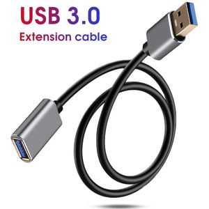 Usb 3.0 Verlengkabel Ronde Verleng Kabel Am/Af 1 M Voor Pc Tv PS4 Computer Laptop Muis Spel controller Extender