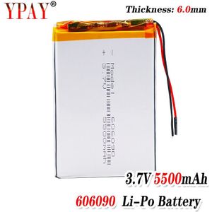 1/2/4 Pcs/Veel Oplaadbare Premium 606090 3.7V Volt 5500Mah Lipo Lithium Polymeer Batterijen Met Beschermende pcb Opladen Module
