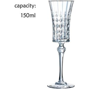 Crystal Whisky Champagne Cup Diamant Patroon Brandy Glas Drank Klassieke Cups Rode Wijn Bier Mok Glas voor GL025
