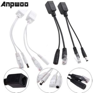 Anpwoo Poe Adapter Kabel RJ45 Injector Splitter Kit Tape Gescreend Passieve Power Over Ethernet12-48v Synthesizer Separator