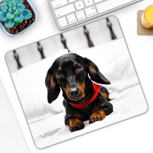 Dier Teckel Dackel Teckel Rubber Computer Mouse Pad Bureau Toetsenbord Mause Muizen Mat Laptop Rechthoek Mousepad