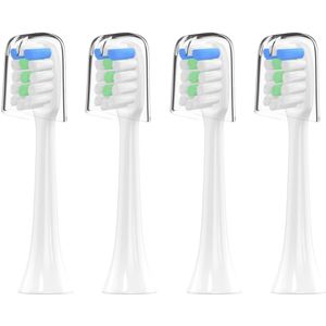 4Pcs Soocas X3 X1 Vervangende Opzetborstels Voor Xiaomi Elektrische Tandenborstel Ultrasone Whitening Tanden Mondhygiëne