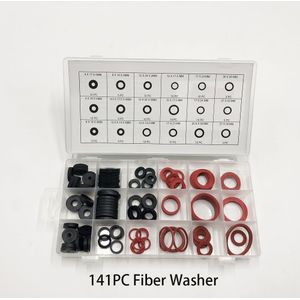 141Pc Nbr O-Ring Tap Seal Sanitair Pakking Kraan Afdichtring Water Sealer Rubber Fiber Klingerith O-ringen Assortiment