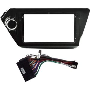 2 Din Auto Fascia Radio Frame Voor Kia Rio3 Rio 3 K2 Overgang Auto Speler Navigatie Dvd frame Met Kabel