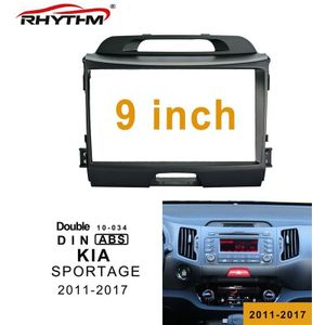 9 Inch 2din Autoradio Fascia Voor Kia Sportage - Dubbel Din Auto Dvd Frame Installeren Adapter Panel dash Mount Installatie