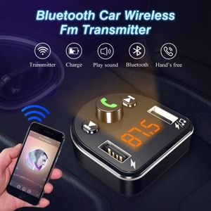 Bluetooth Car Kit Draadloze Fm-zender Adapter Handsfree Bluetooth MP3 Speler Usb Flash Disk Muziekspeler Quick Charger