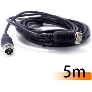 16FT 5M 5Pcs Auto Video Verlengkabel 4-Pin Aviation Connector Auto Camera Video Voor Camera Dvr