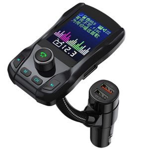 JaJaBor Fm-zender FM Modulator Bluetooth 5.0 Handsfree Car kit AUX MP3 Speler QC3.0 Quick Lading Ondersteuning Tf-kaart U schijf